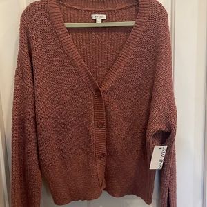 Cardigan sweater, v neck